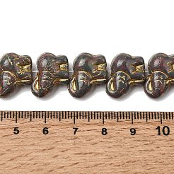 Painted Glass Beads Strands&nbsp;GLAA-Z021-11H
