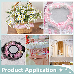 1Pc Double Layer Pleated Lace Ribbon&nbsp;OCOR-BC0007-97A