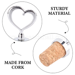 2Pcs 2 Style Cork Bottle Stoppers Wine Bottle Stoppers&nbsp;FIND-GF0008-15