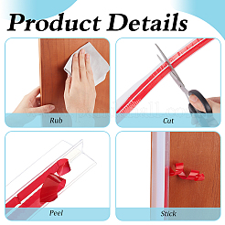 8M Silicone Self-Adhesive Sealing Strip for Door&nbsp;DIY-WH0349-566A