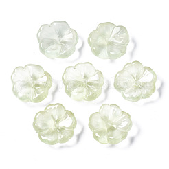 Transparent Spray Painted Imitation Jade Glass Beads&nbsp;GLAA-Q089-003-E002