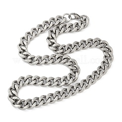 304 Stainless Steel Cuban Link Chain Necklaces for Men&nbsp;NJEW-D301-01P