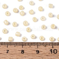 8/0 Baking Paint Glass Round Seed Beads&nbsp;SEED-S036-01B-19
