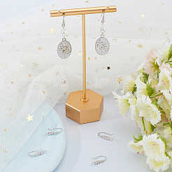 Anti-Tarnish 3 Pairs Rhodium Plated 925 Sterling Silver Earring Hooks&nbsp;STER-BBC0006-71