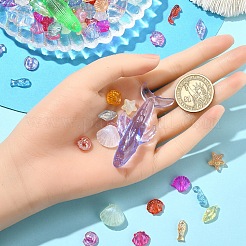 DIY Sea Animal Transparent Acrylic Beaded Bracelets Jewelry Making Kits&nbsp;DIY-YW0010-61