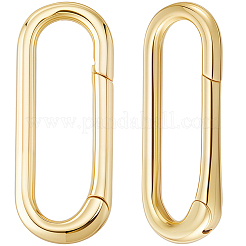 6Pcs Brass Spring Gate Rings&nbsp;KK-BBC0020-06