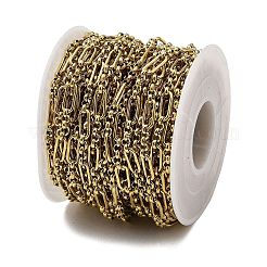 Ion Plating(IP) 304 Stainless Steel Oval Link Chains&nbsp;CHS-G039-02B-G