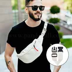 2Pcs Nylon Wasit Bag Extension Straps with Black Plastic Buckles for Outdoor&nbsp;PURS-FH0001-15