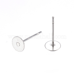 Non-Tarnish 304 Stainless Steel Stud Earring Findings&nbsp;A-STAS-D448-088P-5mm