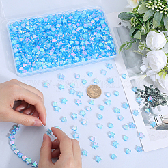 800Pcs 2 Styles Eco-Friendly Transparent Acrylic Beads&nbsp;TACR-SP0001-01D