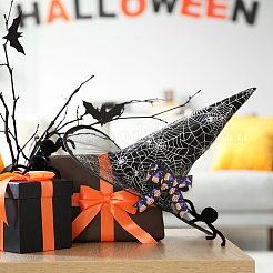 9Pcs 9 Styles Halloween Printed Polyester Grosgrain Ribbon&nbsp;OCOR-WH0085-74