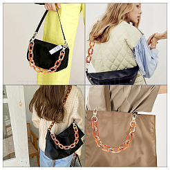 Acrylic Curb Chain Bag Strap&nbsp;FIND-WH0077-22