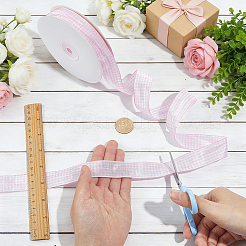 Polyester Tartan Ribbon&nbsp;OCOR-WH0082-574D-04