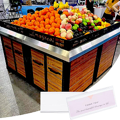 PVC Table Card Display Frame&nbsp;LS-AJEW-WH0252-62
