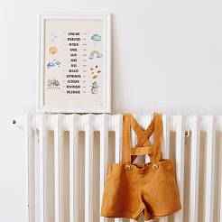Rectangle with Face Pattern Paper&nbsp;DIY-WH0634-049