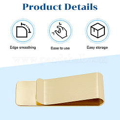 12Pcs 2 Colors Stainless Steel Money Clips&nbsp;AJEW-CP0008-89