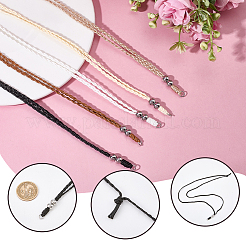 10Pcs 5 Colors Waxed Polyester Cord Adjustable Necklaces Making&nbsp;AJEW-SC0004-32