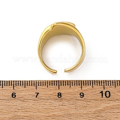 304 Stainless Steel Adjustable Cuff Rings&nbsp;RJEW-Q020-13G
