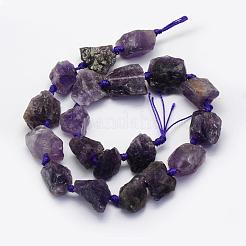 Natural Amethyst Beads Strands&nbsp;G-G697-E06