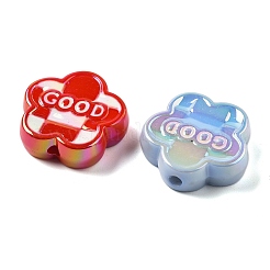 UV Plating Opaque Acrylic Beads&nbsp;PACR-Q005-05