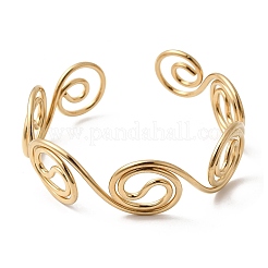 304 Stainless Steel Cuff Bangles for Women&nbsp;LS-BJEW-Z150-01G-01