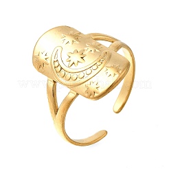 304 Stainless Steel Open Cuff Rings&nbsp;RJEW-M072-04G