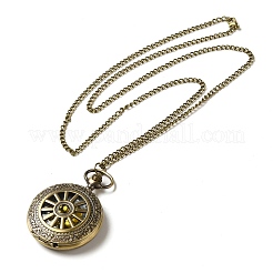 Alloy Glass Pendant Pocket Necklace&nbsp;WACH-S002-20AB