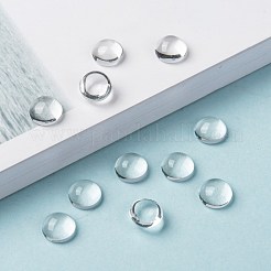 Transparent Half Round Glass Cabochons&nbsp;GGLA-R027-8mm