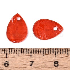 Spray Painted Capiz Shell Charms&nbsp;LS-SSHEL-T006-10C
