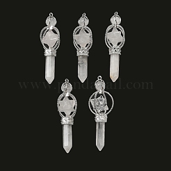 Natural Quartz Crystal Dowsing Pendulums&nbsp;G-C095-01P-02