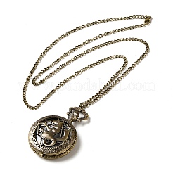 Alloy Glass Pendant Pocket Necklace&nbsp;WACH-S002-12AB