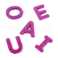 5Pcs 5 Styles Handmade Polymer Clay Rhinestone Big Pendants&nbsp;FIND-BT0001-39C