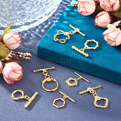 7Sets 7 Styles Brass Toggle Clasps&nbsp;KK-TA0008-78