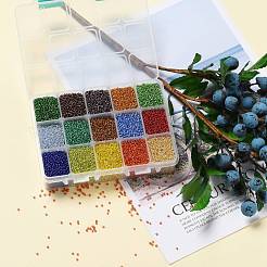 FGB 375G 15 Colors 12/0 Grade A Round Glass Seed Beads&nbsp;SEED-JP0011-15-2mm