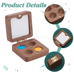Wood Watercolor Paints Tins Box&nbsp;AJEW-WH0542-84A