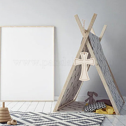 15Pcs 3 Styles Unfinished Wood Cross Pendants&nbsp;WOOD-AR0001-31