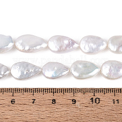 Baroque Natural Nucleated Pearl Keshi Pearl Beads Strands&nbsp;PEAR-S020-Z07