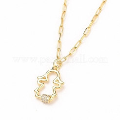 Star & Girl Pendant Necklaces Sets&nbsp;NJEW-JN03137-04