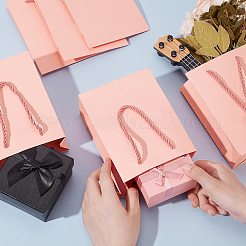 Folding Paper Gift Bags with Handle&nbsp;ABAG-WH0045-21D