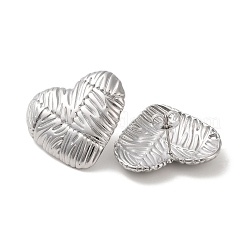 Non-Tarnish Heart 304 Stainless Steel Stud Earrings for Women&nbsp;EJEW-L272-033P-01