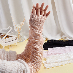 4 Pairs 4 Colors Polyester Long Oversleeves&nbsp;AJEW-HY0003-44