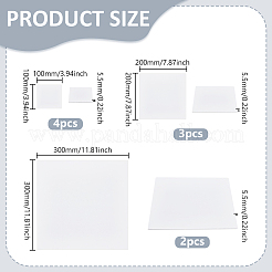 9Pcs 3 Styles Square PVC Foam Board&nbsp;AJEW-GA0008-10