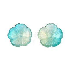 Transparent Spray Painted Glass Beads&nbsp;GLAA-Q089-003-G001
