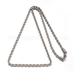 304 Stainless Steel Rope Chain Necklaces&nbsp;NJEW-M151-26