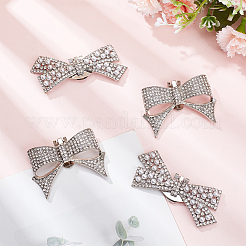 4Pcs 2 Style Alloy Rhinestone Shoe Decoration&nbsp;FIND-WR0010-36