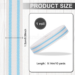 Cotton Stripe Pattern Ribbon&nbsp;OCOR-WH0078-550C