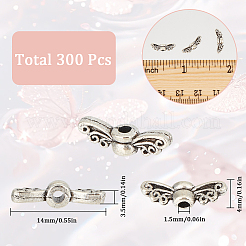 300Pcs Tibetan Style Alloy Beads&nbsp;FIND-SC0009-33