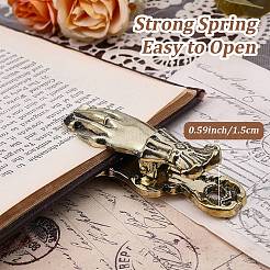 1Pc Alloy Hand Shaped Bookmark Clip&nbsp;AJEW-CP0010-81