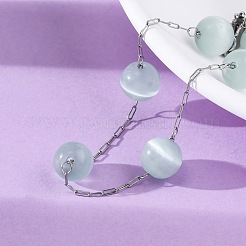 304 Stainless Steel Cable Chain Bracelets&nbsp;BJEW-C094-01P-05