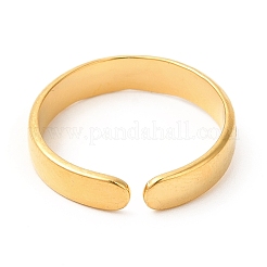 Ion Plating(IP) 304 Stainless Steel Moon & Star Open Cuff Ring for Women&nbsp;RJEW-E063-10G